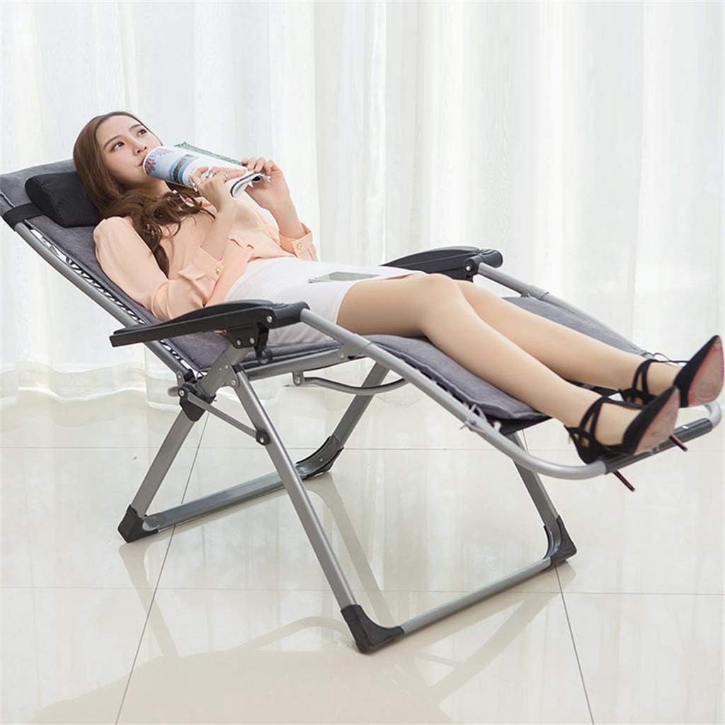 Renovation House Folding Patio Lawn Chairs Zero Chair Reclining for Heavy People Zero Outdoor Garden Beach Deck Sun Lounger Support 150kg