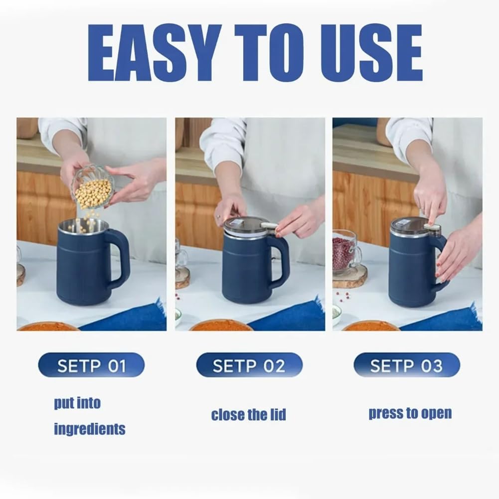 Moulin à Café Électrique 500 ML, Broyeur de Grains en Grains, Machine de Broyage Domestique en Acier Inoxydable pour Cuisine, Prise UE