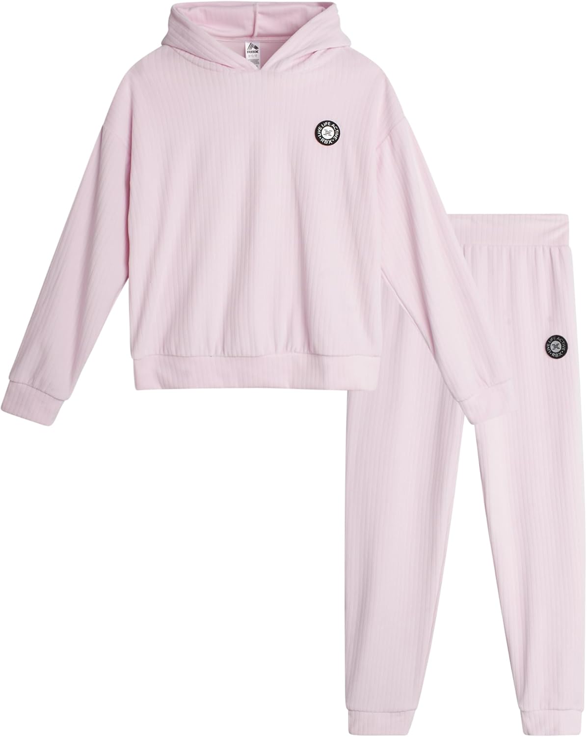 RBX Girls Sweatpants Set - 2 Piece Velour Pullover Kids Cute Hoodies Sweatshirt and Jogger Sweatpants Tracksuit Set (7-12)