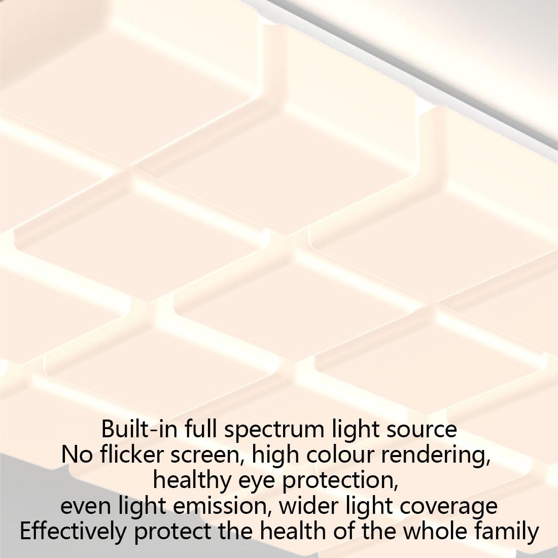Luces de techo cuadradas modernas, luces LED simples de espectro completo, luces de sala de estar, luces del hogar, luces de estudio, luces de dormitorio, B1/B2