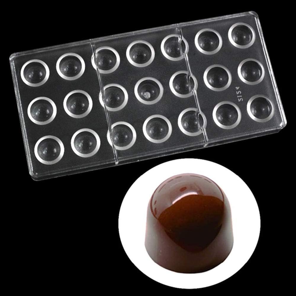 21 Holes Bullet Shape Polycarbonate Chocolate Mold 3D Chocolate Making Molds DIY PC Jelly Candy Moulds Tray Clear Chocolate Bar Maker Mold Non Stick Ice Cube Trays Pastry Baking Tools Bakeware Pan
