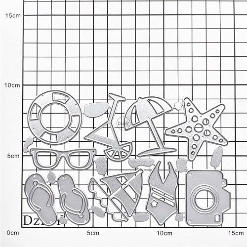 Miniatura 3 de DzIxY Zapatillas de natación Anillo de corte de metal Troqueles de corte para tarjetas Kit de grabación en relieve Papel troquelado Troqueles de