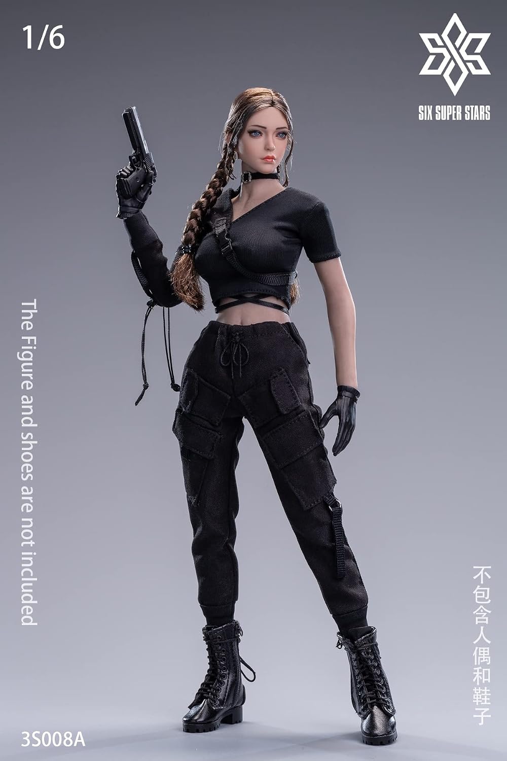 3STOYS 1/6 Scale Female Figure Doll Clothes,Top + Pants Set for 12 inch Woman Action Figure TBLeague/Phicen(3S008A)