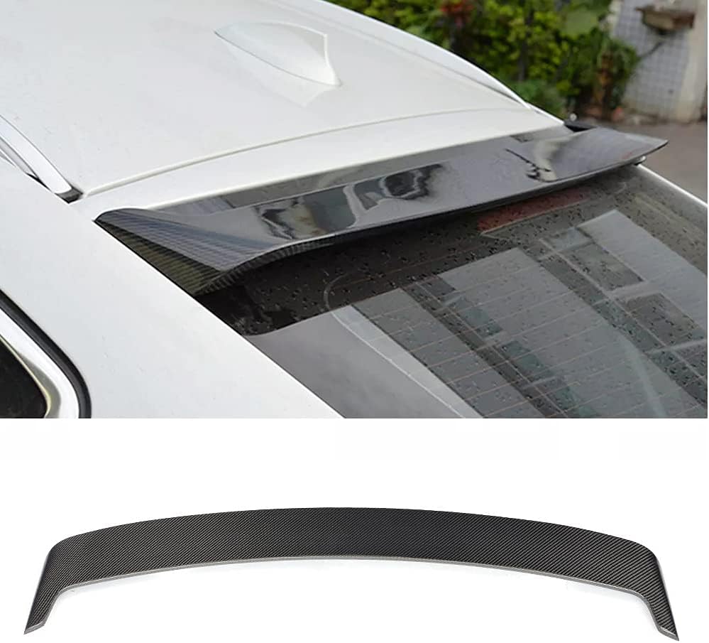 TGFOF Carbon Fiber Rear Roof Spoiler Fits for BMW X6 F16 2015-2018 CF Rear Roof Window Spoiler Wing