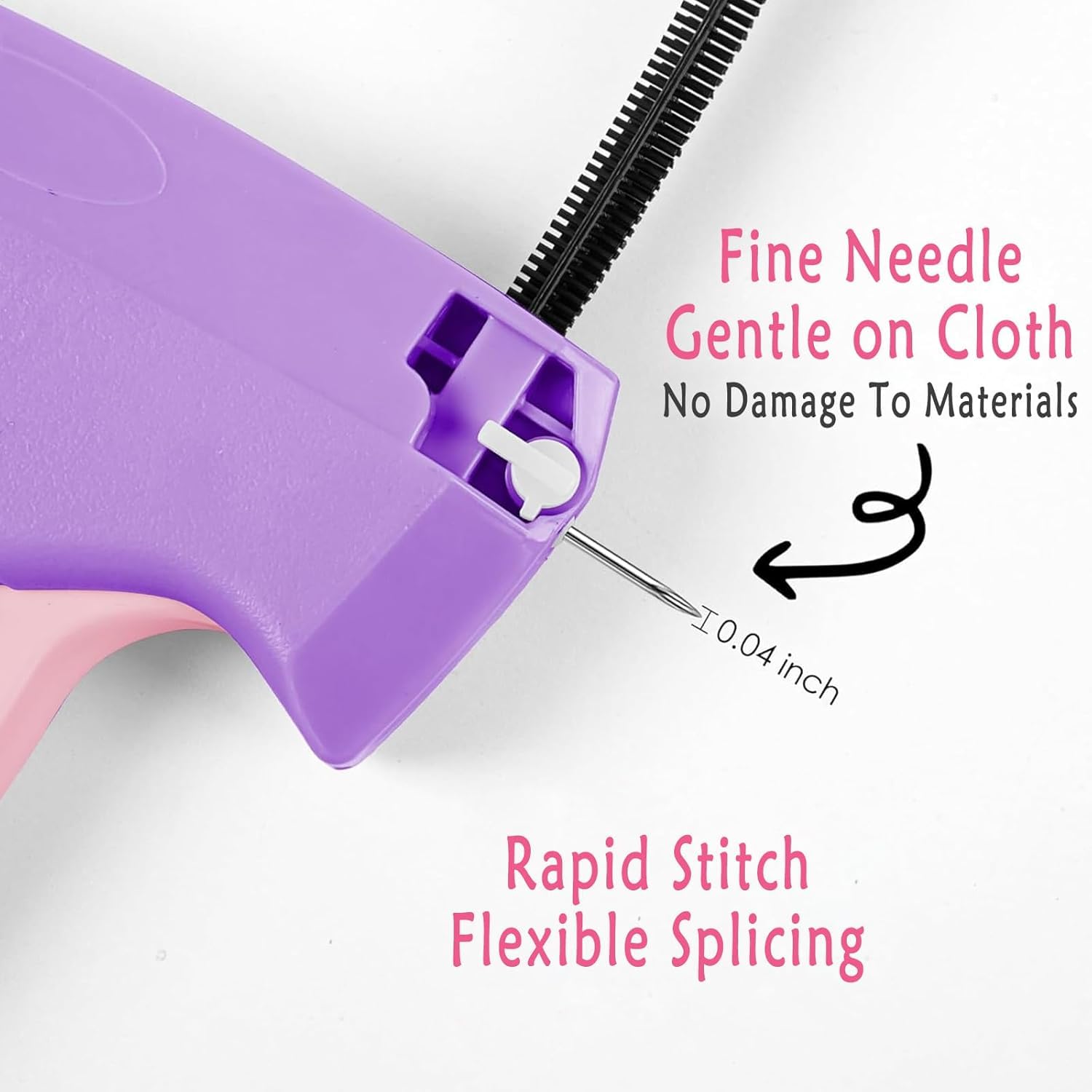 Stitchy Gun, Tagging Gun Kit -Stitchy Quick Clothing Fixer, Fine Mini Stitch Gun For Clothes Sewing Quilt Fasteners With 100 Bottoms And 1100 Barbs Fasteners - View #7