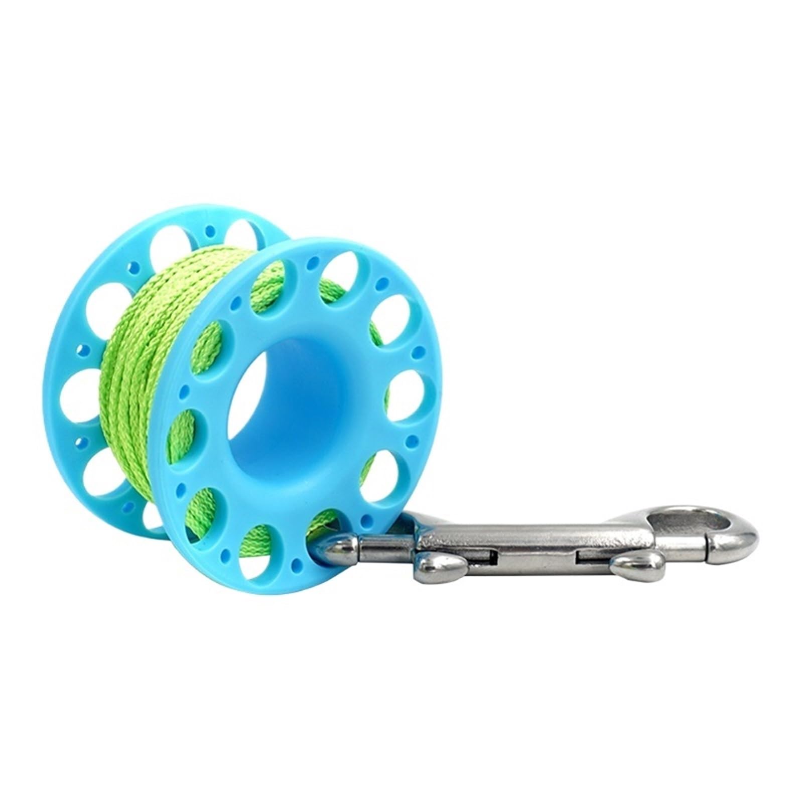 Diving Finger Spool, Finger Spool Reel Multicolor Bolt Snap Cave Wreck Drift Diving(Blue 15m)