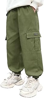 Sponsored You’re seeing this ad based on the product’s relevance to your search query.Learn more about this advertisement Cozozn Cargo Trousers Boys Jogging Bottoms Children's Cargo Trousers Cotton Casual Trousers with Elastic Waistband Black Size 116-164