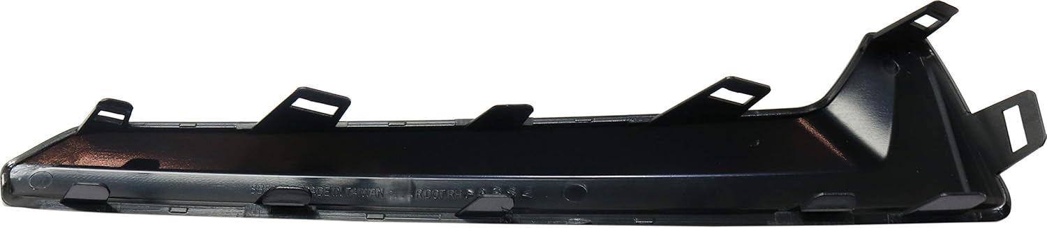Evan-Fischer Front Bumper Trim Compatible with 2017-2018 Subaru Forester Textured Passenger Side