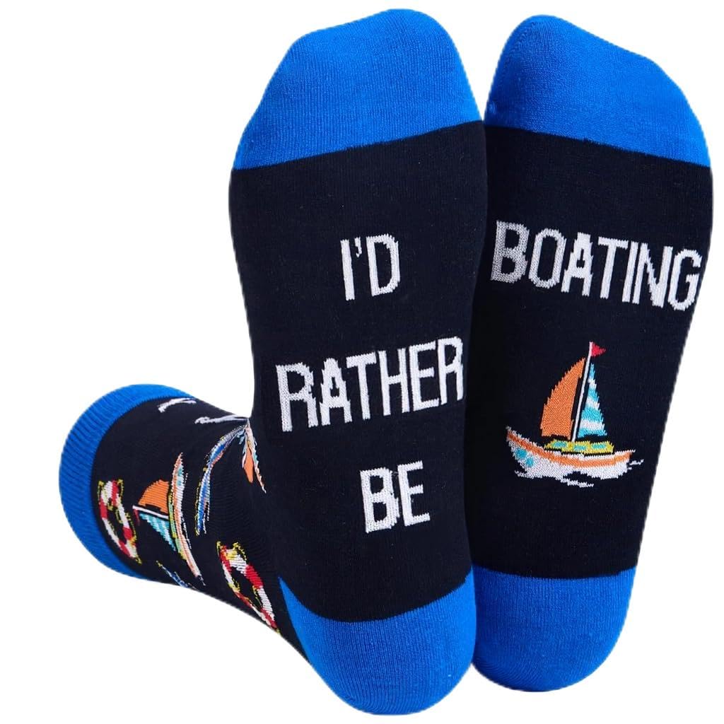 Zmart Unisex Fishing Basketball Baseball Golf Soccer Football Hockey Socks,Gifts For Fishing Hunting Lifting Outdoor Lovers, Hockey White, M