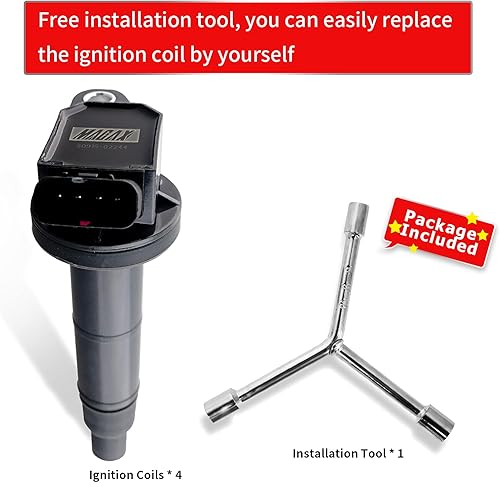 Miniatura 10 de Juego de 4 bobinas de encendido MACAX UF350 C1398 compatibles con Nissan Altima Sentra X-Trail 2002-2008  L4 25L