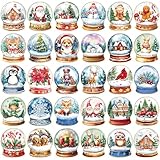 Landical 30 Pcs Cute Enamel Pins Bulk Plant Flowers Animal Halloween Black Cat Gothic Fall Pumpkins Spring Cartoon Lapel Brooches Pin Fun Jewelry Gift for Clothes Bags Hats Accessories(Christmas)