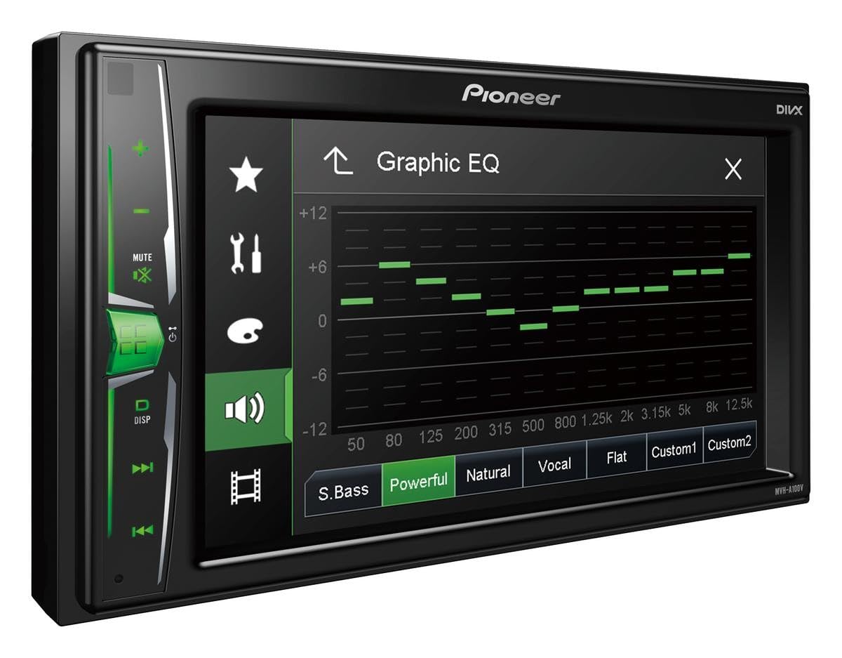 Pioneer MVH-A100V Multimedia-Display, Schwarz