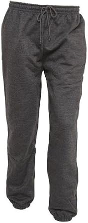 Fashion Oasis Mens Fleece Jogging Tracksuit Bottoms Pants Trousers 4XL Charcoal Grey