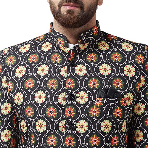 Image of SOJANYA (Since 1958 Men's Cotton Blend Printed Blazer