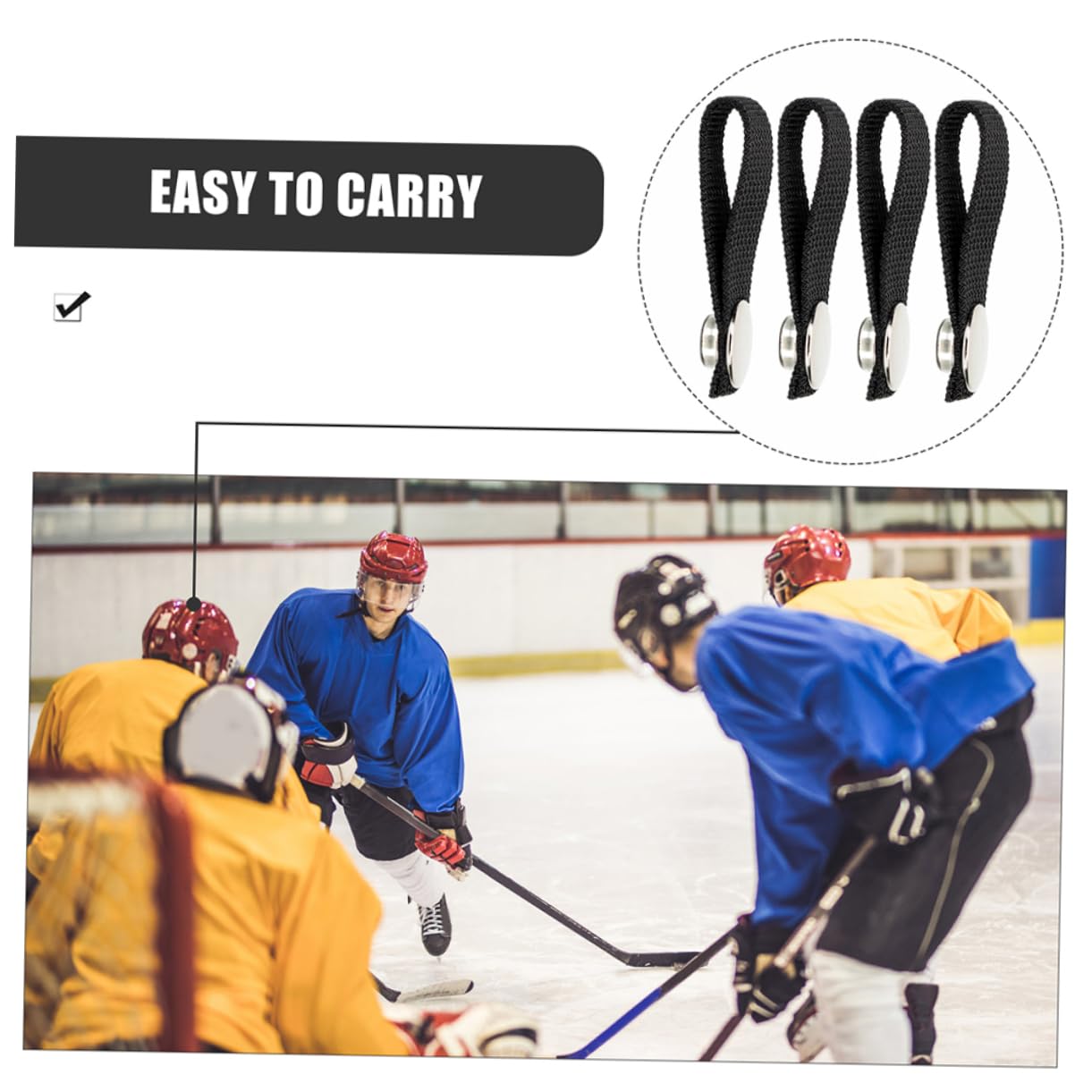 15pares De Barbilla Desmontable para De Hockey y De Instalar De Seguridad Clips para Jugadores