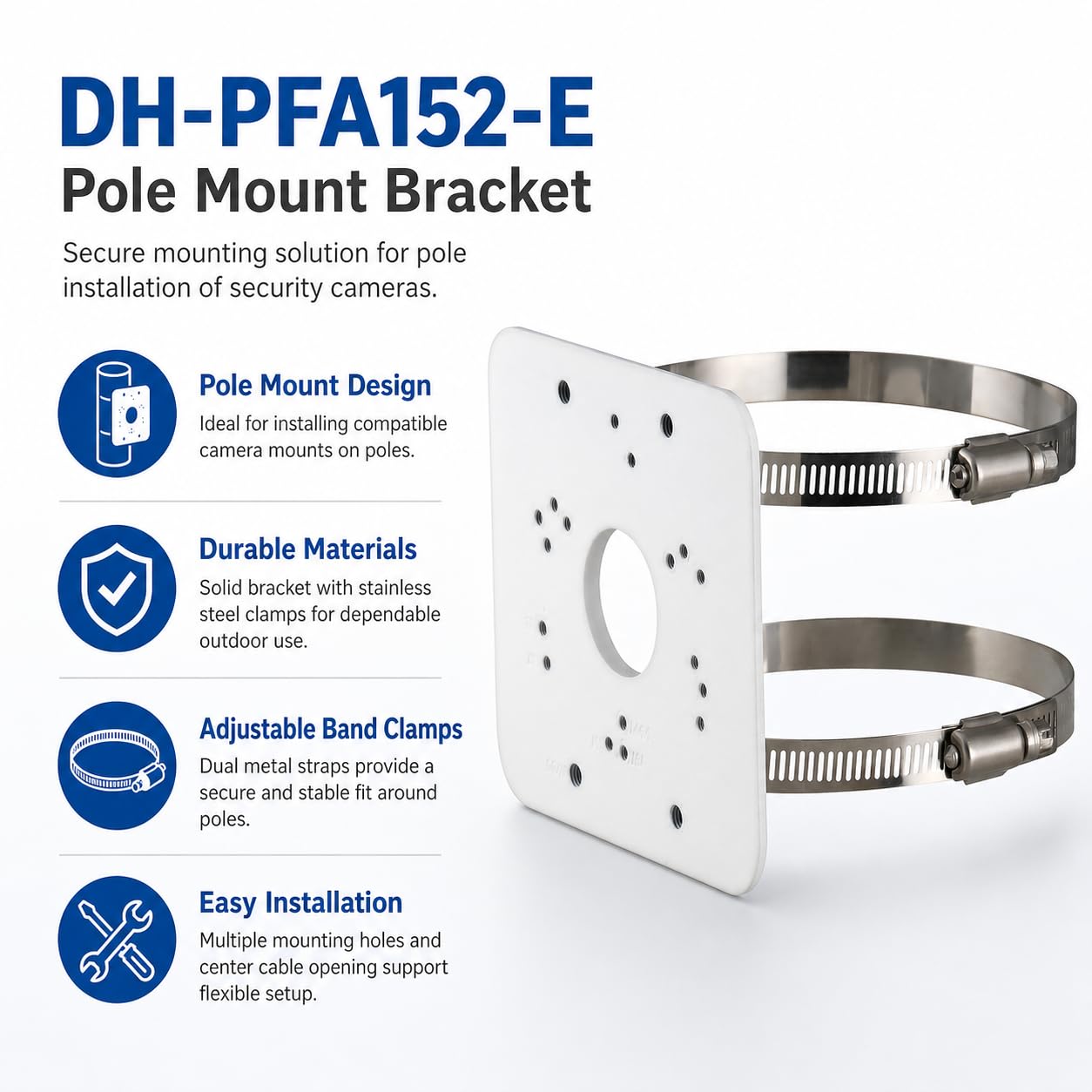 Amazon | PFA152-E ポールマウントブラケット Dahua IPおよびCVIカメラ