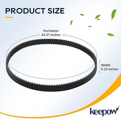 Miniatura 3 de KEEPOW Correa de vacío para limpiador automático de alfombras Hoover Smartwash FH52000, FH52000V, FH52001, FH52002, FH52005, FH52002G, FH52004PC,