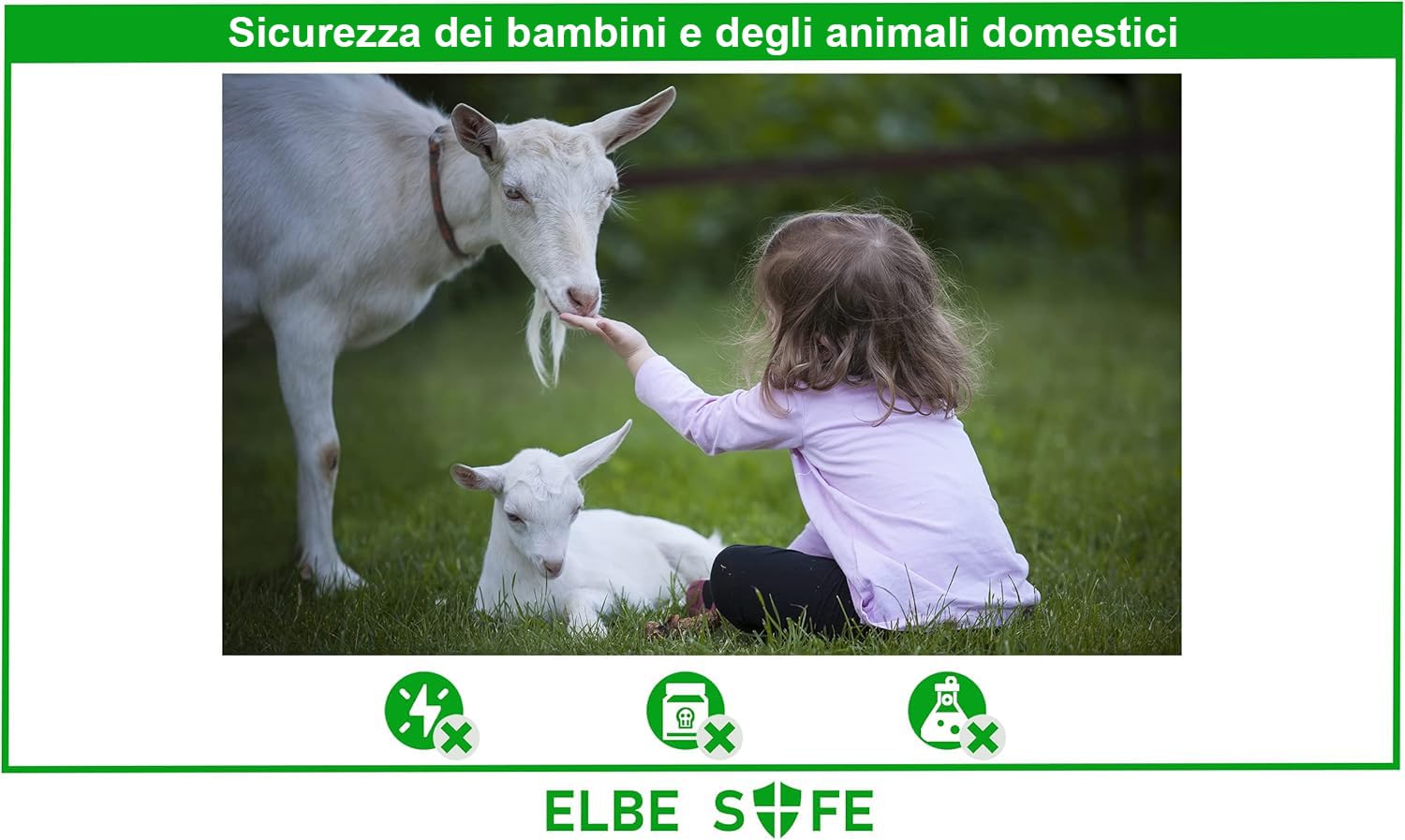 Elbe Safe Gabbia Trappola per Vivi 80 x 29 x 32 cm,Gabbia Grandi, Adatto per uso interno ed esterno