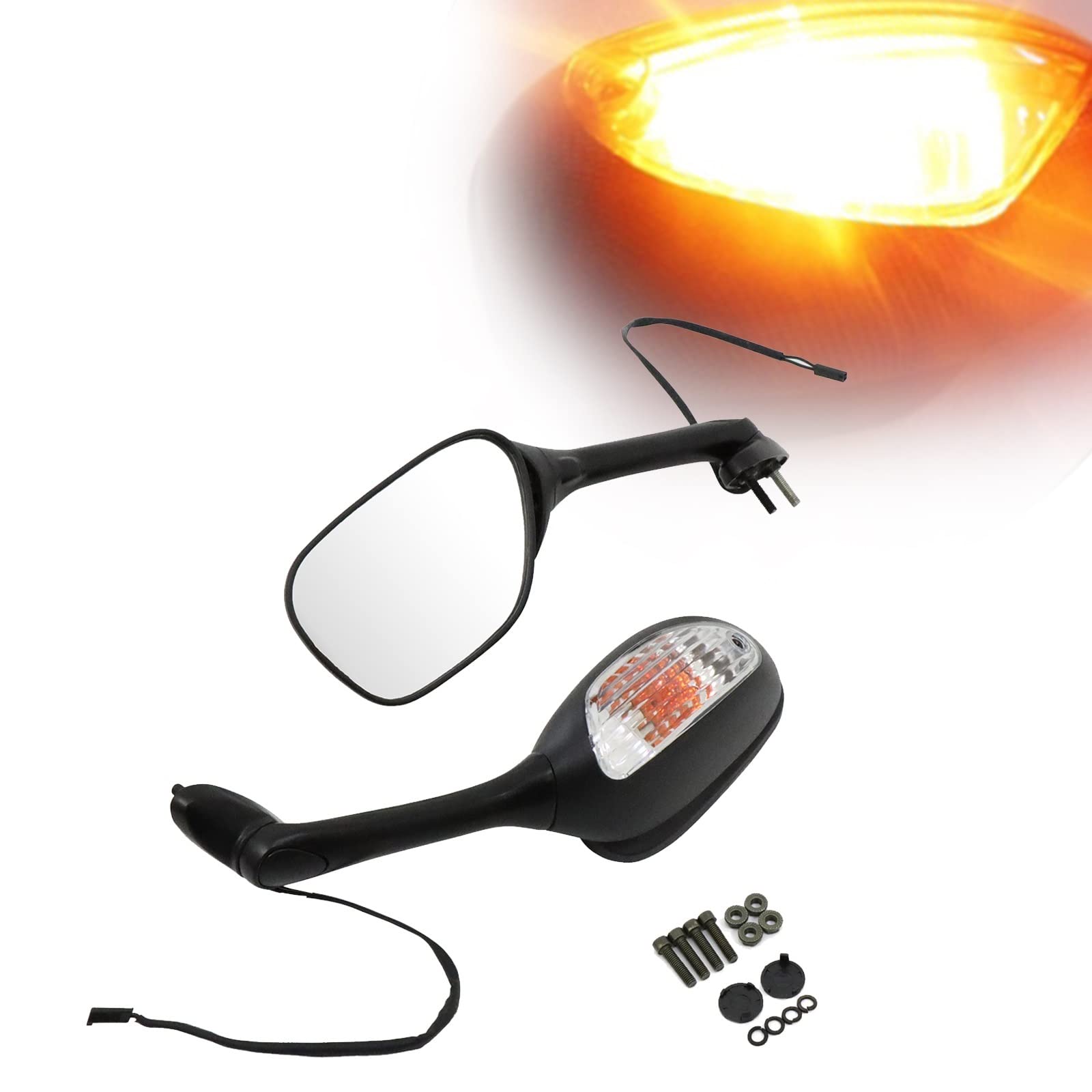 Rétroviseurs LED Moto Suzuki GSXR 1000 750 600 Clignotant Latéral