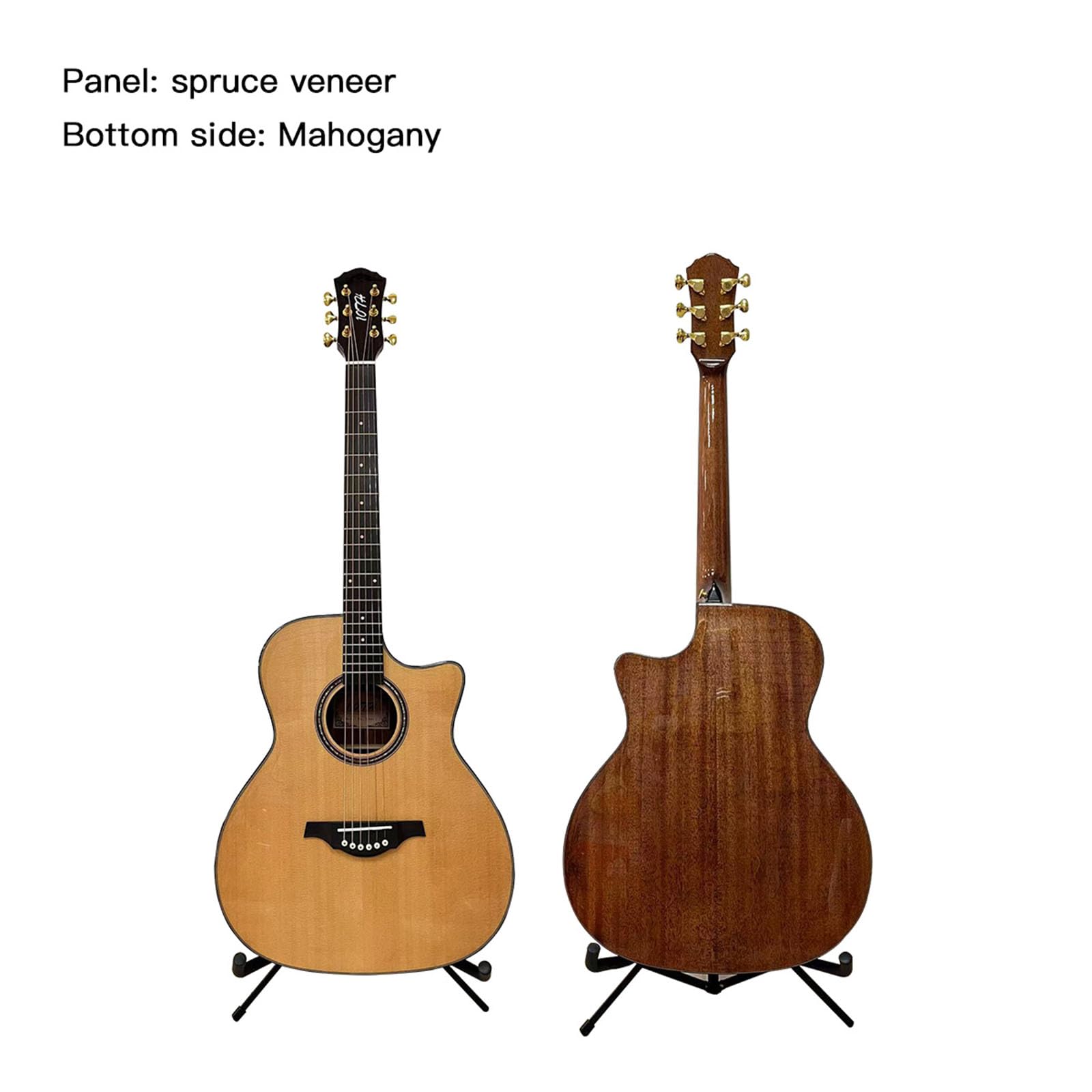 SICWEDIM Beginner Classical Acoustic Guitar, Acoustic Guitar, for Starter Beginner Music Lovers, with Gig Bag, Strings, Picks
