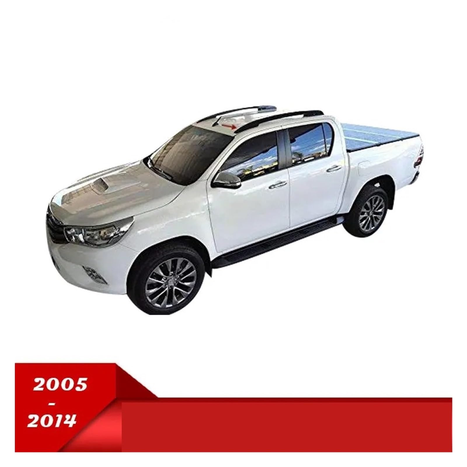 Toit Voiture Barres Universal for Toyota for Hilux for Vigo for Revo 2005 2006 2009 2010 2012 2013 2014 2020 Pick Up Roof Rails Rack Carrier Bars Double Cabin Galeries Toit Voiture