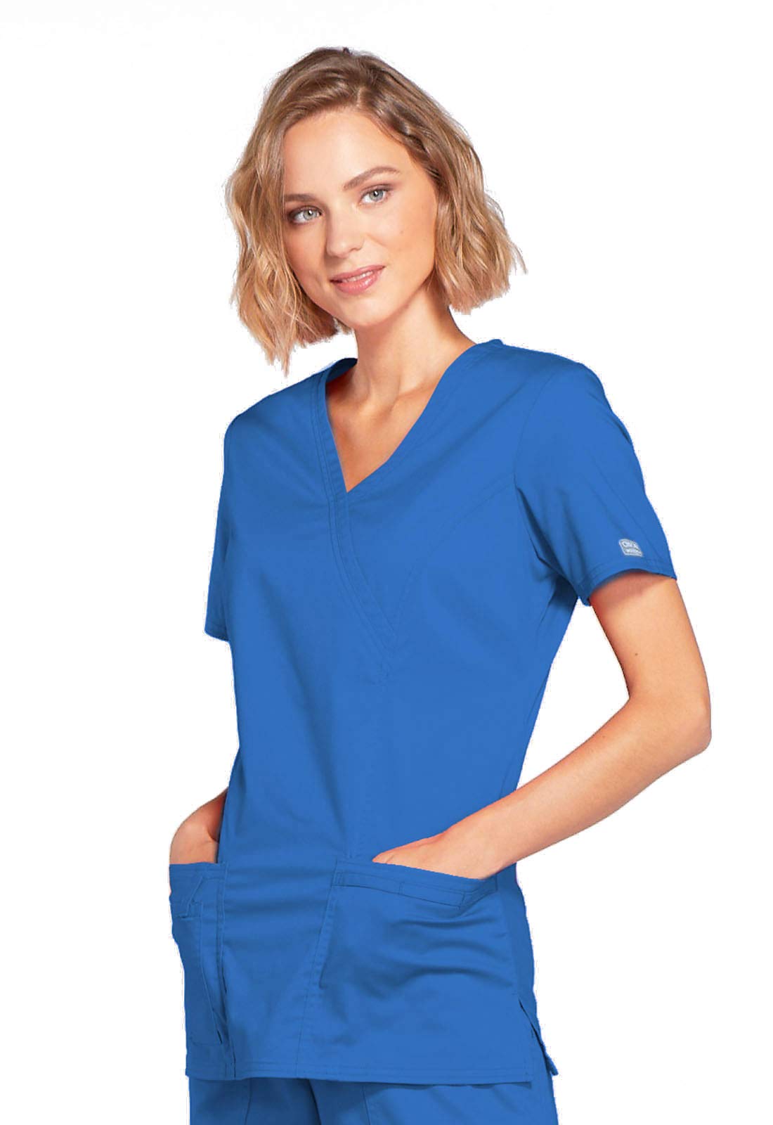 CHEROKEE Damen Workwear Core Stretch Mock Wrap Scrubs Shirt Workwear Core Stretch Mock Wrap Scrubs Shirt (1er Pack)