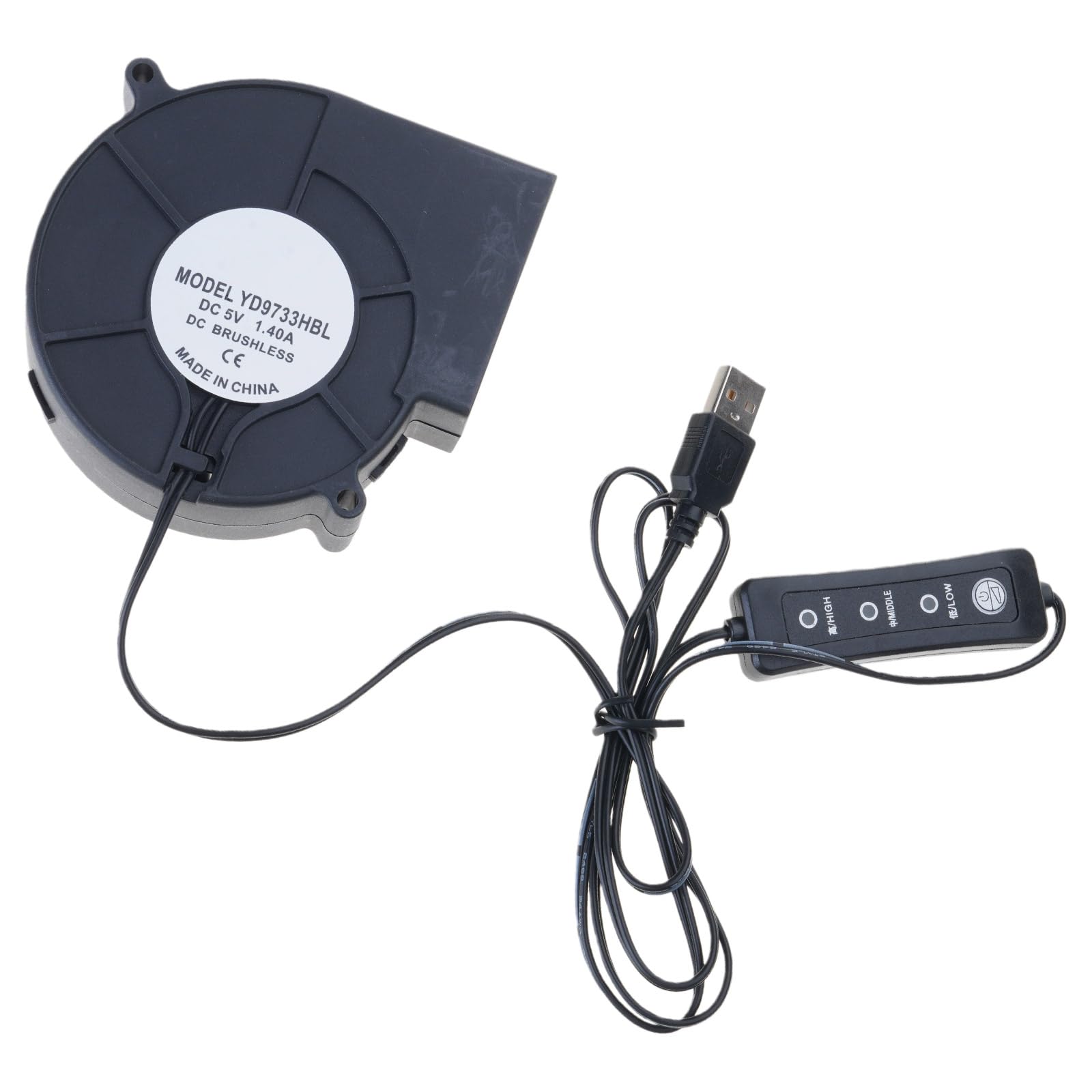 5V USB Blower Fan for Starting & Device Cooling 3600RPM Startin Efficient Heat Dissipation Starter Blower