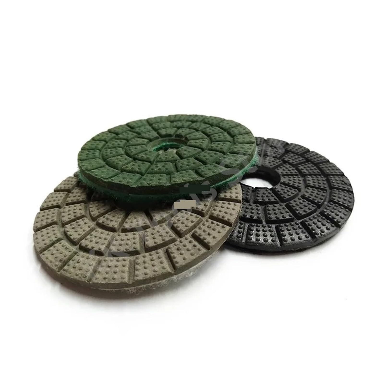 Almohadillas de Pulido de Diamante, 6 Unidades, 3/4/5/6 Pulgadas, Grano 10000, Efecto Espejo, para Piedra de Granito, Herramienta de Pulido (partículas Negras de 3 Pulgadas)