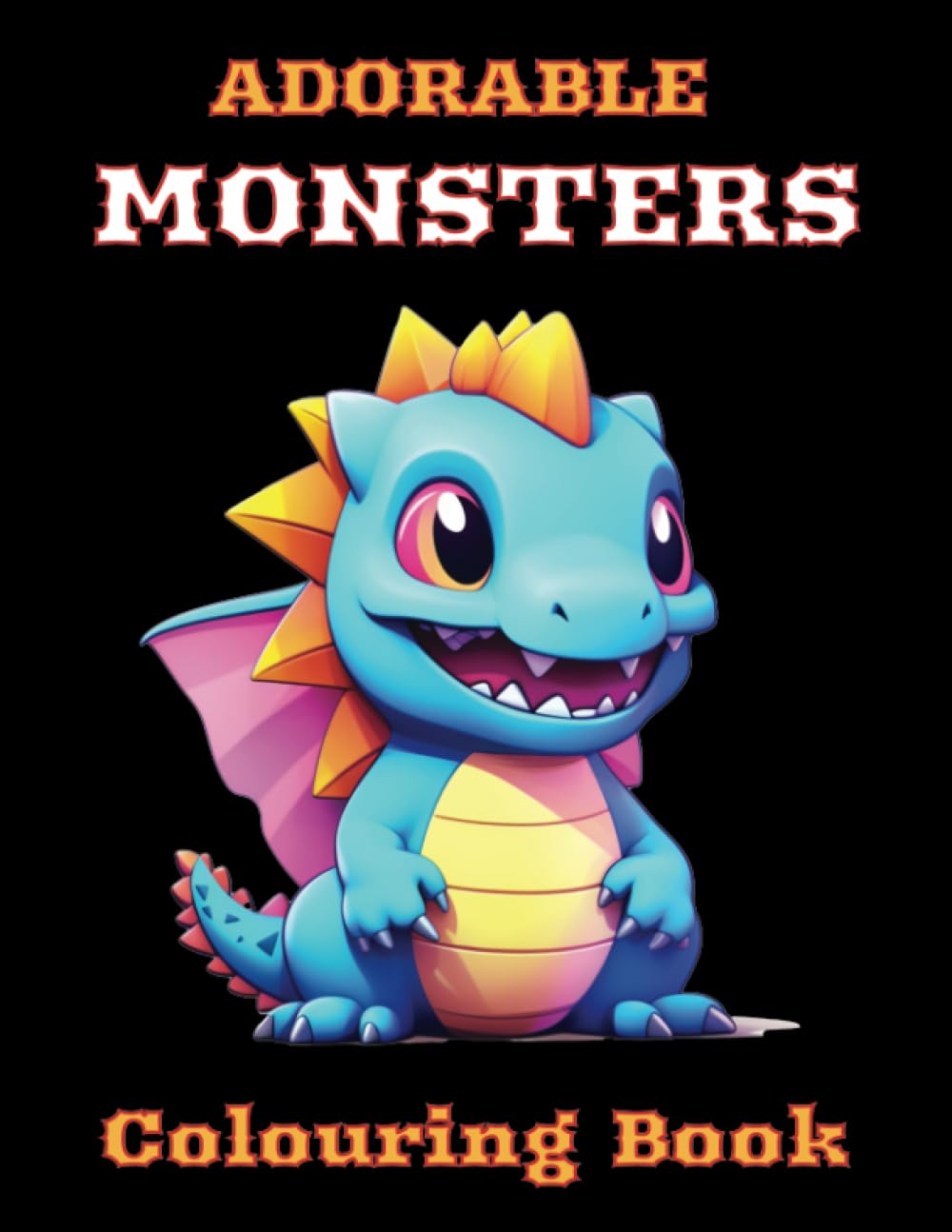 Adorable Monsters Colouring Book: Adorable Creepy Monsters Colouring Book for a Little Monster | Ages 3+