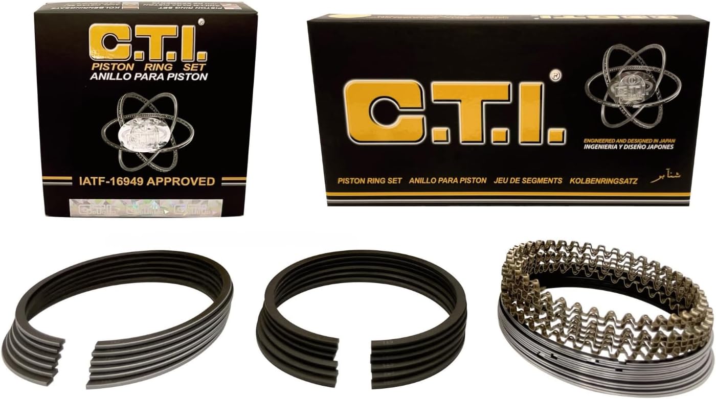 C.T.I. Piston Rings 32-094-01 Compatible With 2004-2017 Buick/Cadillac/Chevrolet/GMC/Pontiac/Saturn/Suzuki: Enclave, Lacrosse, CTS, Malibu, Acadia, G6, Vue, X-L7 3.6L (1. STD)