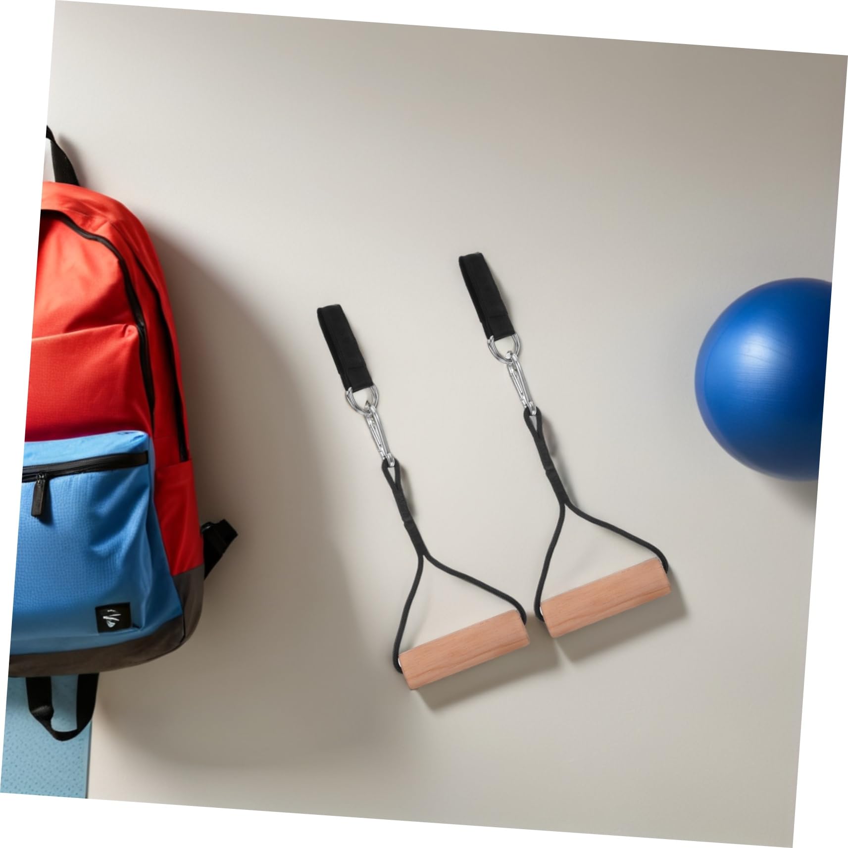 BESPORTBLE Anillas De Gimnasia De Madera para Entrenamiento De Fuerza para Ejercitar Brazos y Muñecas Equipamiento De Fitness para Jardín y Gimnasio