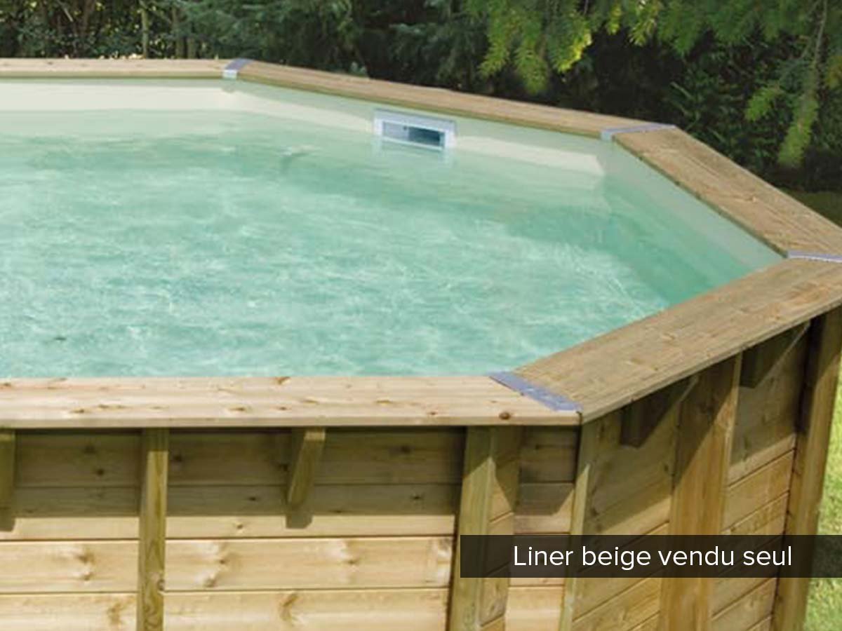 Ubbink - Liner seul pour piscine bois Océa 8,60 x 4,70 x 1,30 m Beige