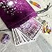 TIRLANO 78 Tarot Cards with Guide Book - Tarot Deck Gift Set with Tarot Cloth, Chakra Stones & Tarot Bag, Purple Tarot Cards Fortune Telling Game Craft Cardboard for Beginners and Expert Readers
