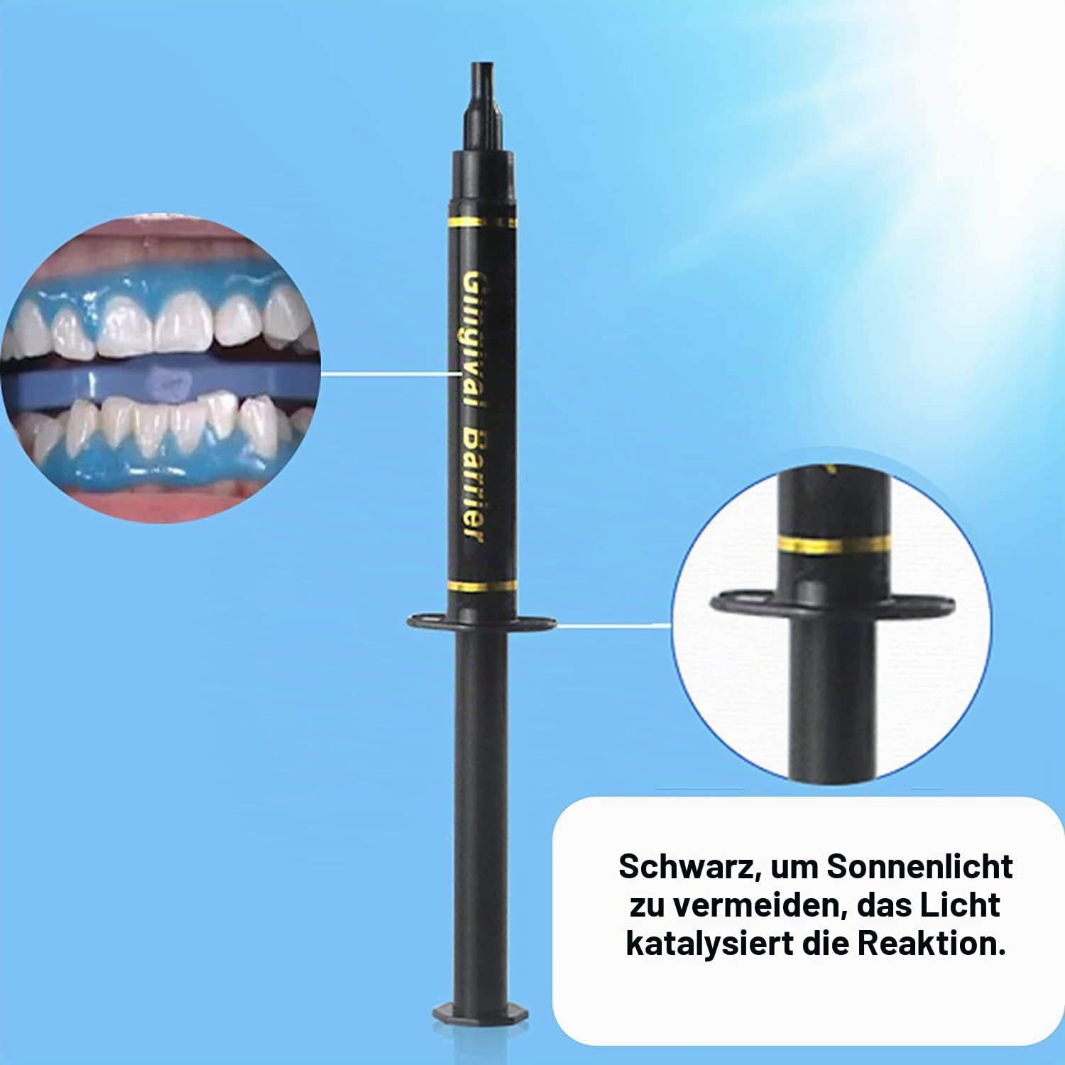 Luckin Smile 10PCS 3ML Zahnfleischschutz-Gel, Zahnfleischschutz-Gel für Zahnaufhellung, geeignet für Zahnarztpraxis, Zahnarzt und Hausgebrauch