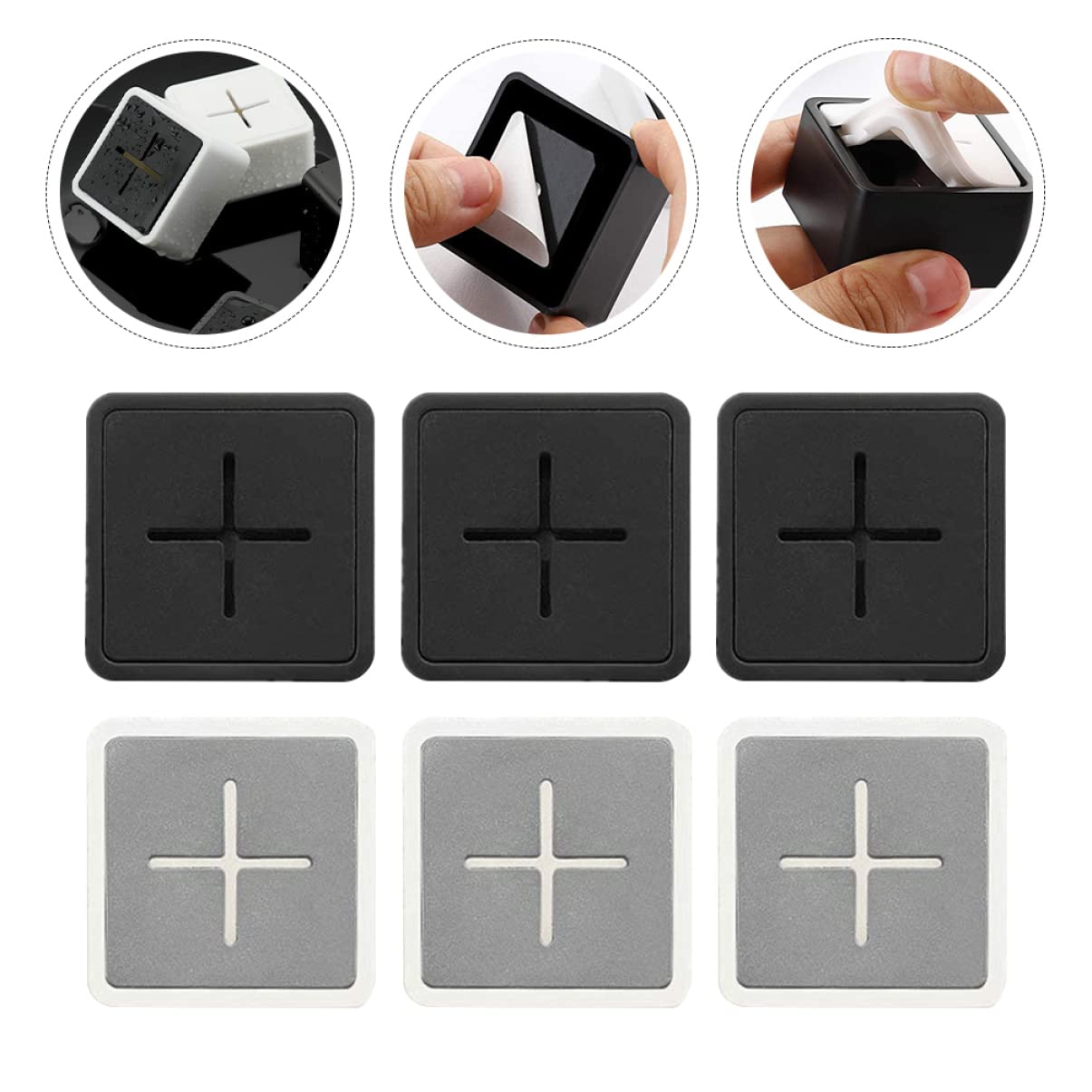 jojofuny 12piezas Ganchos Para Toallas Autoadhesivos De Abs Para Cocina y Baño Para Colgar Toallas y Paños De Cocina Diseño y Seguro