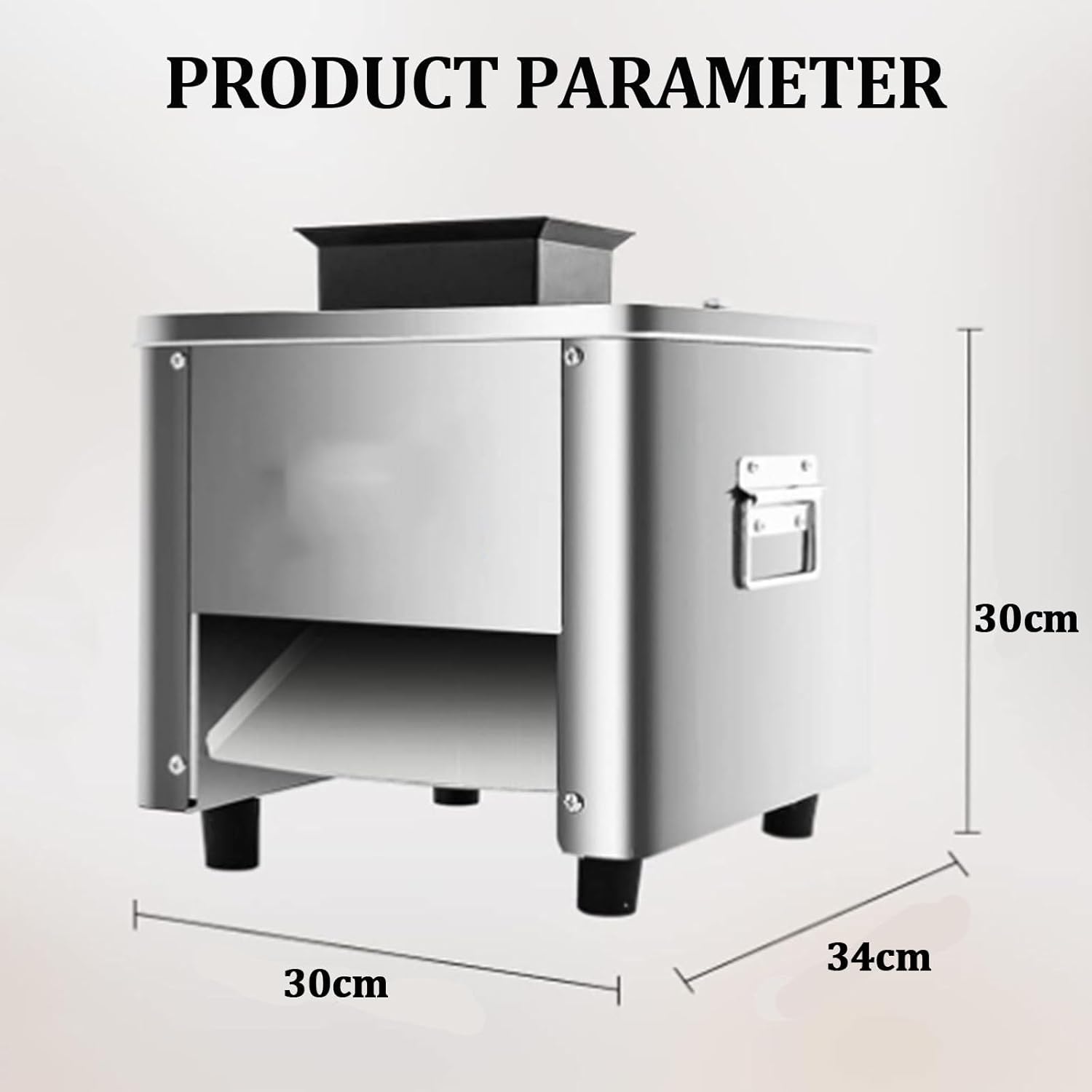 Commercial Meat Cutter,Meat Cutter Commercial Electric Meat Slicer Shredded Cutting Machine, Automatic Vegetable Cutting Machine, Pork Meat Cutter Slicer Cutting Machine,3mm