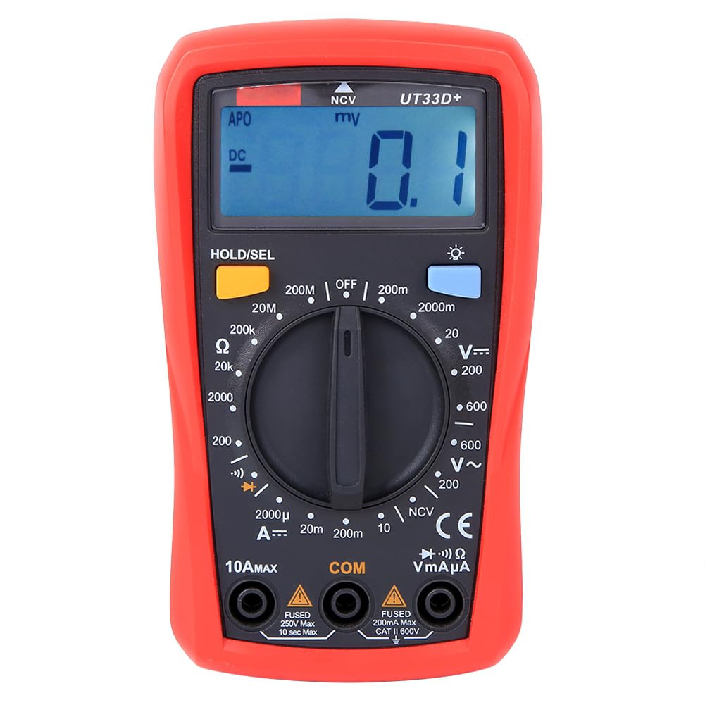 Hyuduo Multimètre Numérique Portable, Voltmètre CA CC à Grand écran, pour