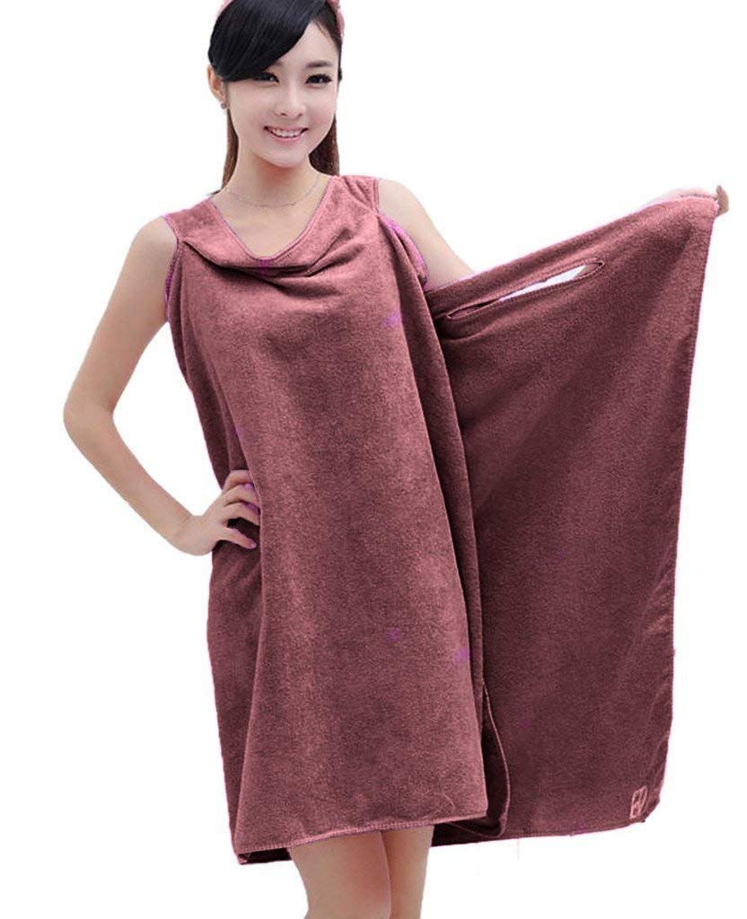 dhruheer Bath TA Robe A Convenient Wearable Towel, Towel for Bath Full Size, Bath ta Robe for Women Ladies Girls (Multi Color)