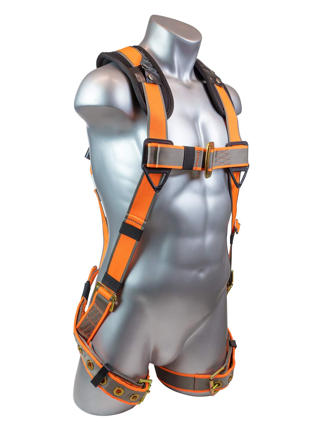 Malta Dynamics Warthog Safety Harness Fall Protection, Tongue Buckle Legs & X-Pad, Full Body Harness, OSHA/ANSI Compliant