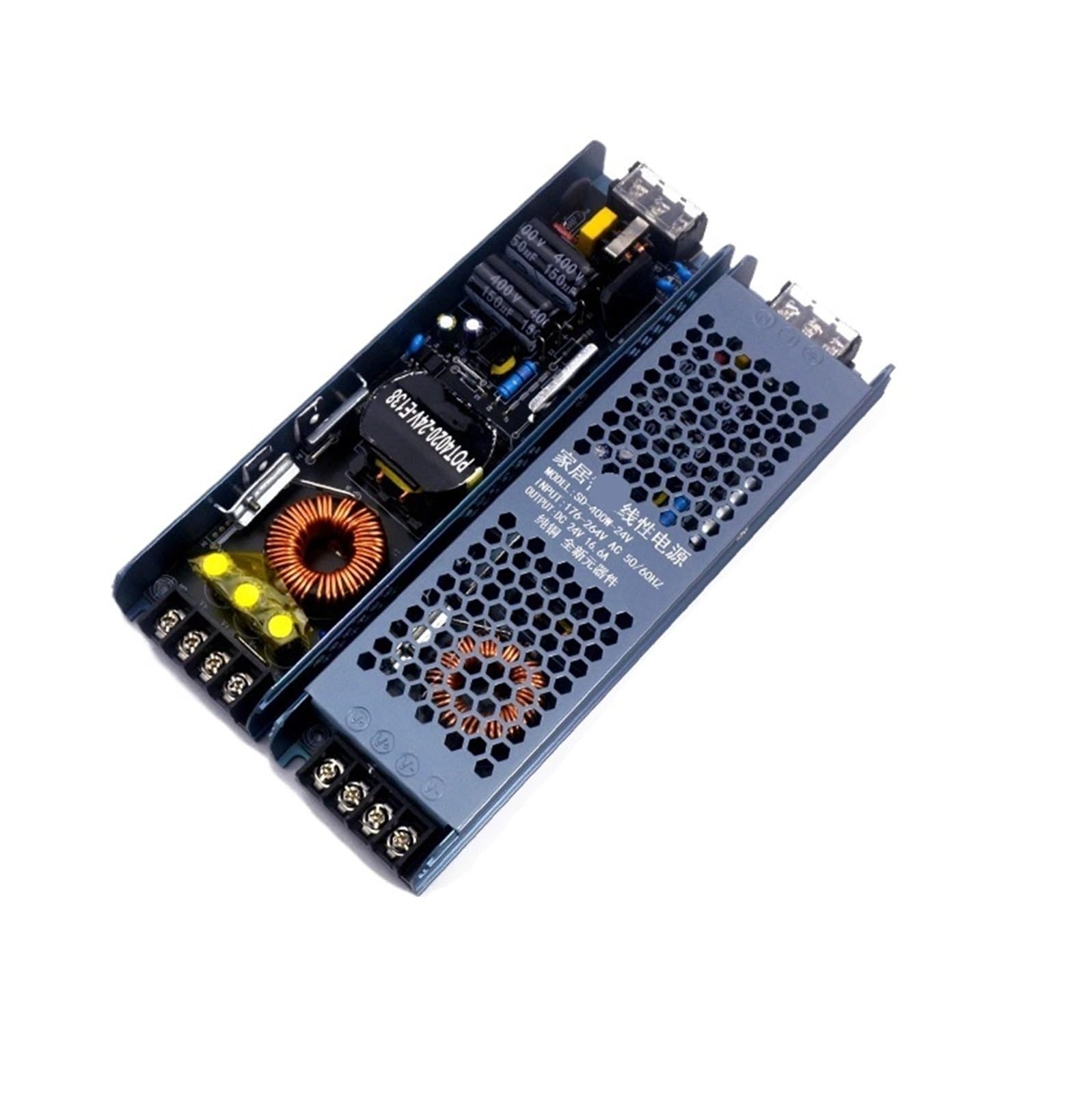 Transformateur CC 24V 400W pour ruban LED et boîtier lumineux mince