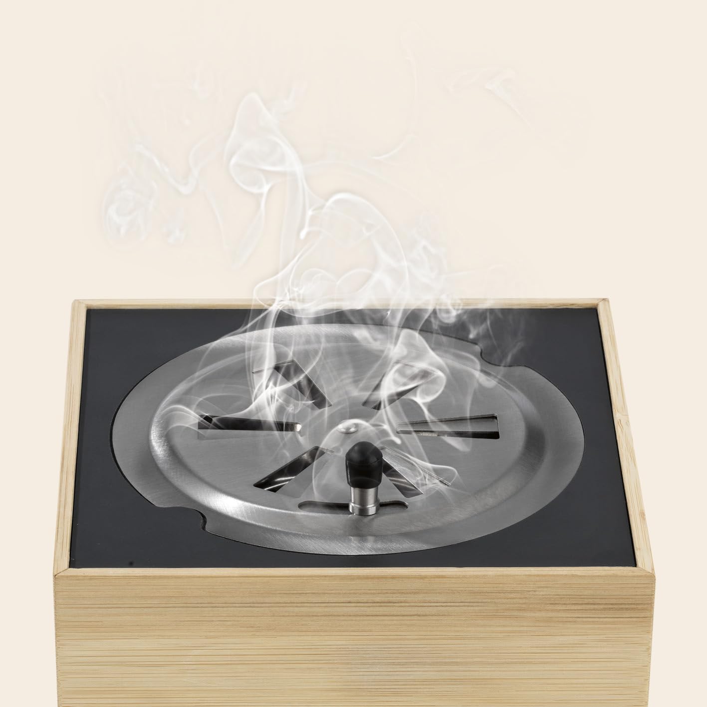VapoWesp caja de humo contra avispas y mosquitos | Set de inicio incl. 50g de polvo de naranja y romero | Aromatiza el humo de tu café con el VapoPowder