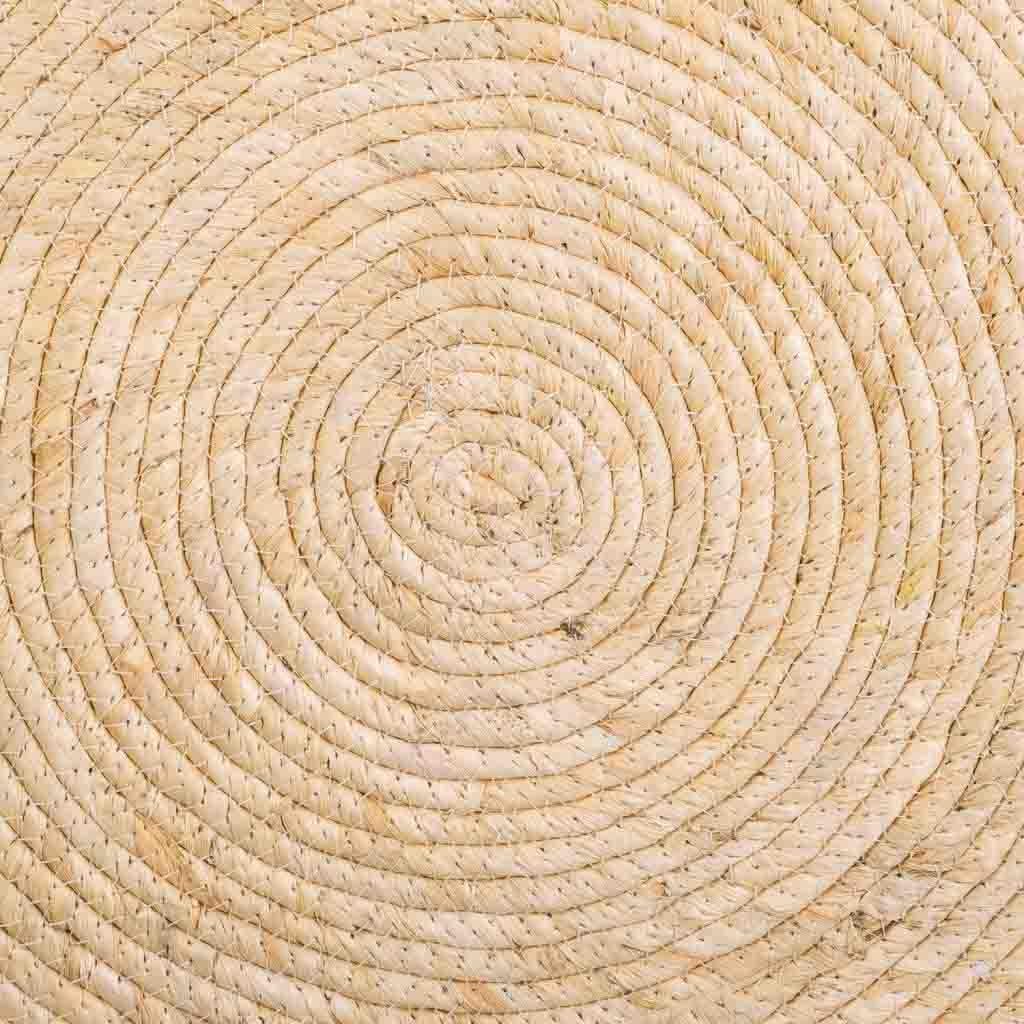 WANDERLUST DECO Alfombra Fibra Natural Tejido artesanal Marrón d100x1