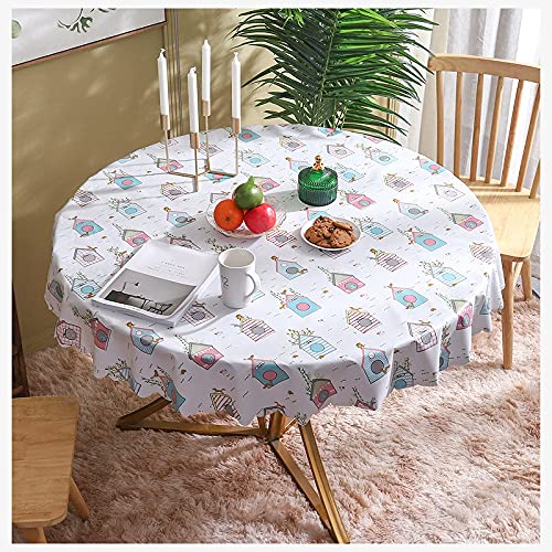 Nappe ronde en PU imperméable et imprimée pour table de cuisine - 2