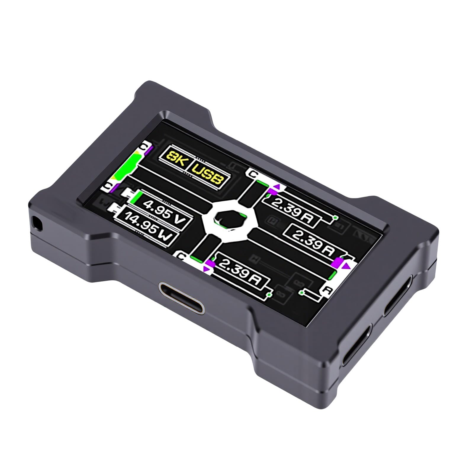Sxhlseller Hub USB C Alimenté avec Effets Uniques, Concentrateur USB C,