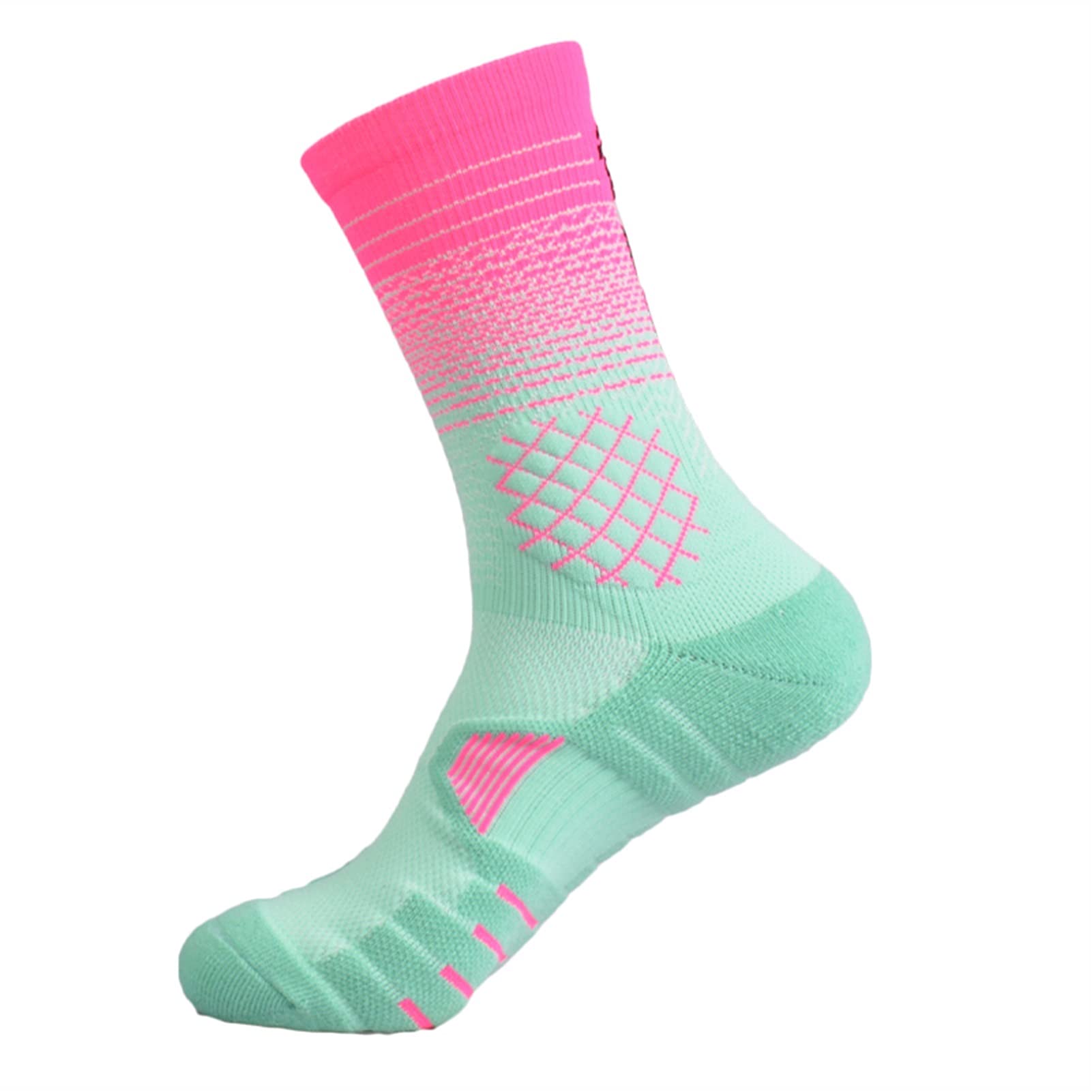 Calze da Basket Maschile da Uomo Medio Asciugamano Traspirante Medio Asciugamano Traspirante BOTTOR Variopinto Fitness Running Cycling Escursionismo Sport Socks Calzini da Ciclismo