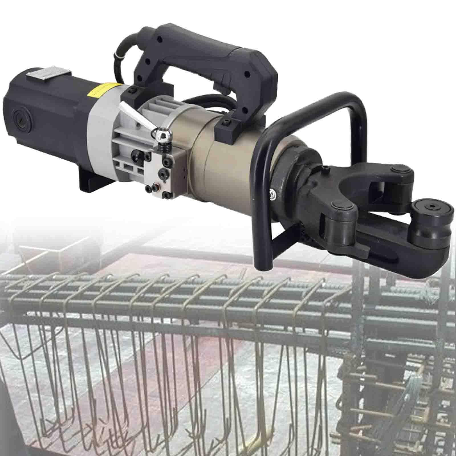 Ptatritious Multicolor 1200/1800W Electric Hydraulic Rebar Bender 8Mm-36 Mm, Handheld Hydraulic Steel Bar Bending Machine, Bending Angle 90-135 Degrees,Fast Bending Or Straightening 28E