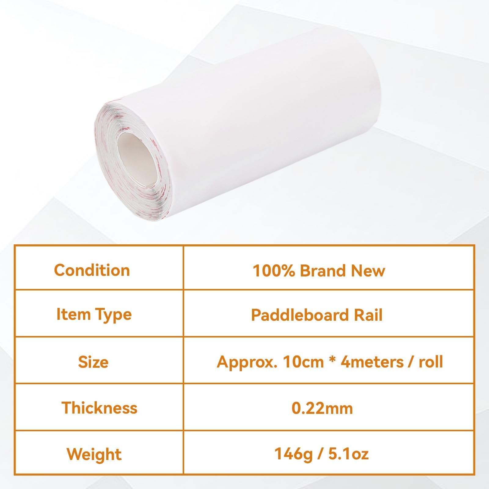 Amazon.com: equlup Paddle Board Rail Saver Clear Tape, 400x10CM