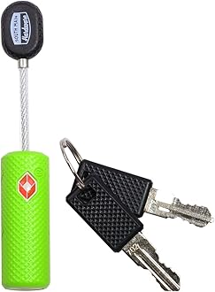 South Main Hardware TSA Straight Cable Barrel Key Lock, Green