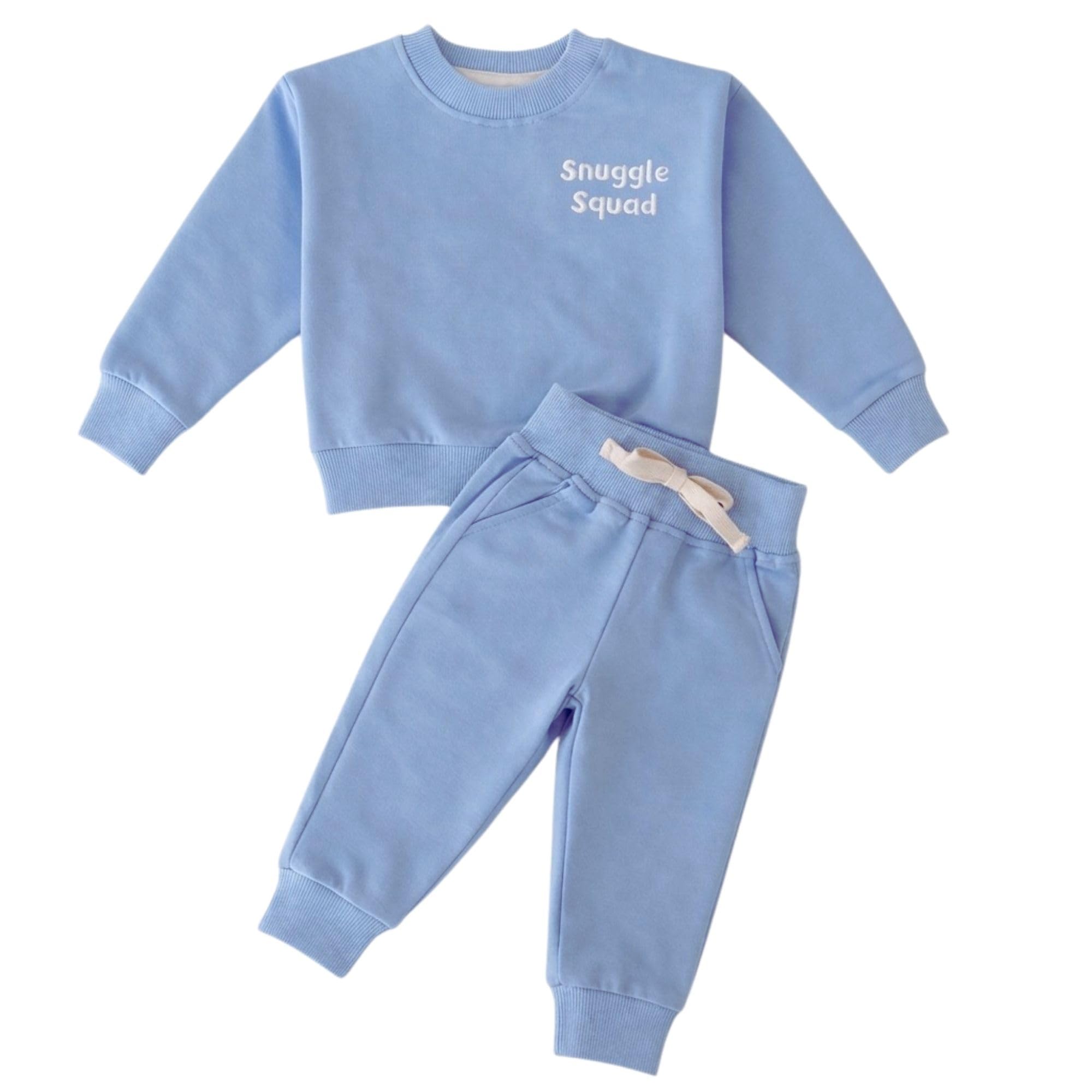 Organic Cotton Baby &amp; Toddler Sweatsuit – 2pc Cozy Premium Sweatshirt &amp; Jogger Set – OEKO-TEX Certfied Outfit