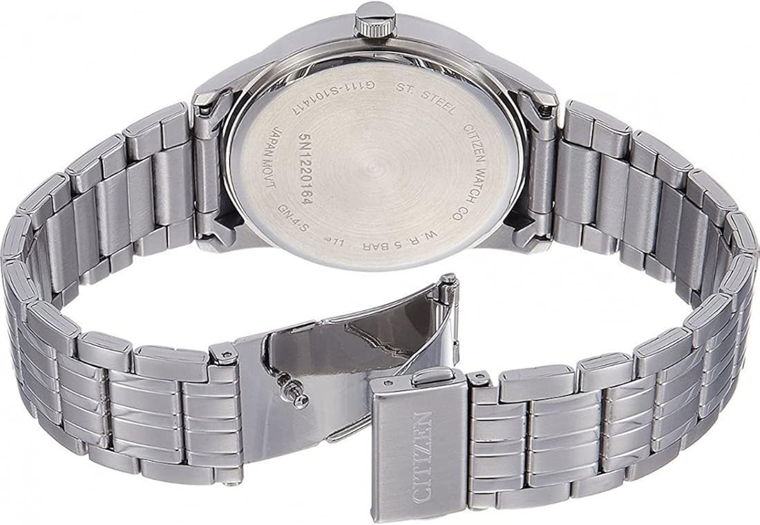 Citizen Mens Analogue Quartz Watch with Stainless Steel Strap BI5000-52L, Silver - Image 5